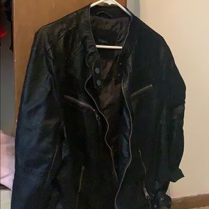 *RUE 21* Faux leather jacket (velvet)